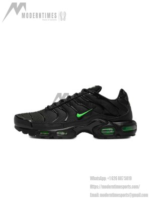 Nike Air Max Plus DM0032-024 Black Green Strike TN Sneakers – Neon Techwear Streetwear Shoes for Men