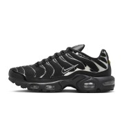 Nike Air Max Plus HJ9743-001 Black Metallic Silver TN Sneakers – Chrome Shadow Streetwear Shoes for Men