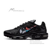 Nike Air Max Plus FJ4224-001 Black Multi Swoosh TN Sneakers – Layered Logo Streetwear Shoes for Men