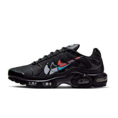 Nike Air Max Plus FJ4224-001 Black Multi Swoosh TN Sneakers – Layered Logo Streetwear Shoes for Men