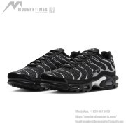 Nike Air Max Plus HQ3029-001 Black Reflective Metallic Silver TN Sneakers – Reflective Streetwear Shoes for Men