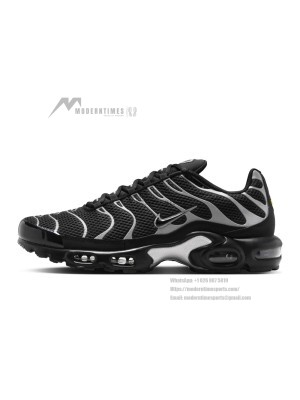 Nike Air Max Plus HQ3029-001 Black Reflective Metallic Silver TN Sneakers – Reflective Streetwear Shoes for Men