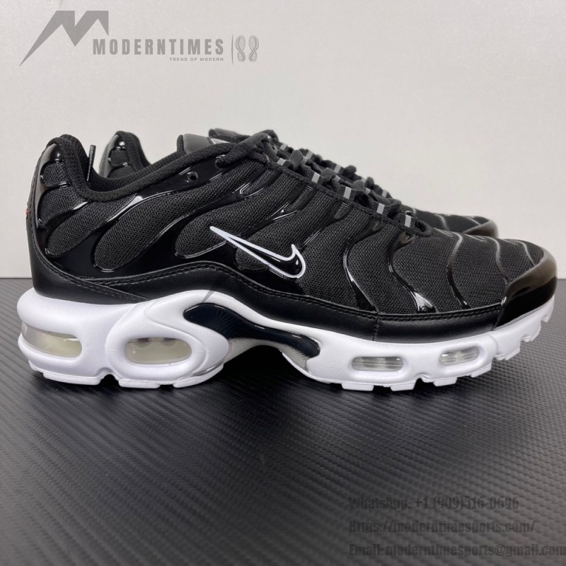 Nike Air Max Plus DM2362-001 Black White Reverse Gradient TN sneakers with monochrome streetwear styling