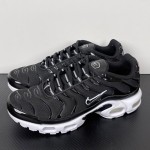 Nike Air Max Plus DM2362-001 Black White Reverse Gradient TN sneakers with monochrome streetwear styling
