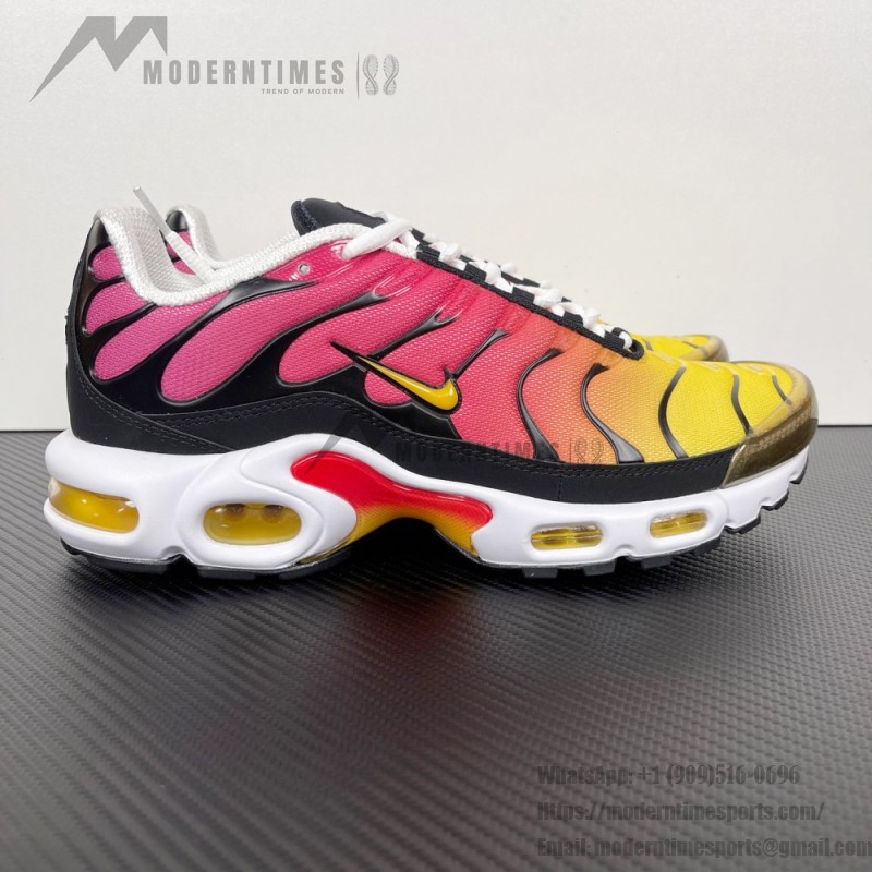 Nike Air Max Plus DX0755-600 Gold Raspberry Red TN sneakers for sunset streetwear outfits