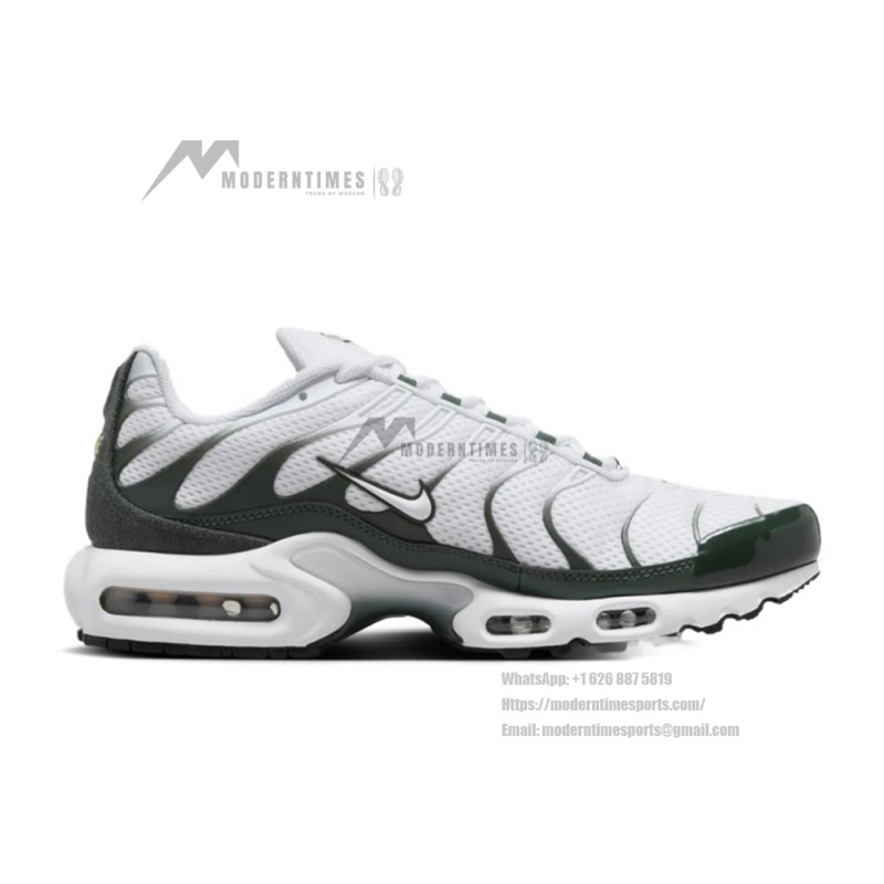 Nike Air Max Plus Premium FV6057-100 White Vintage Green TN sneakers with retro lifestyle design