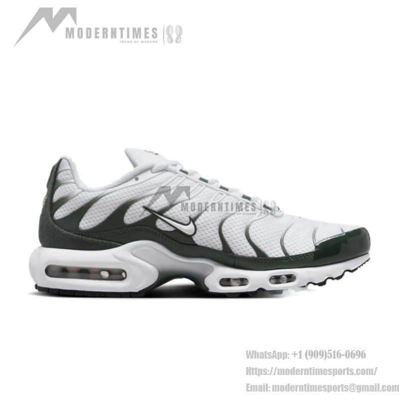 Nike Air Max Plus Premium FV6057-100 White Vintage Green TN sneakers with retro lifestyle design