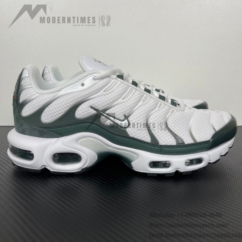 Nike Air Max Plus Premium FV6057-100 White Vintage Green TN sneakers with retro lifestyle design