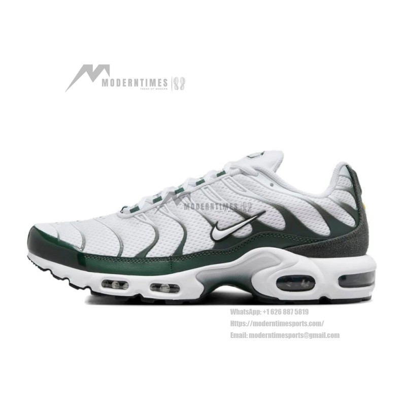 Nike Air Max Plus Premium FV6057-100 White Vintage Green TN sneakers with retro lifestyle design