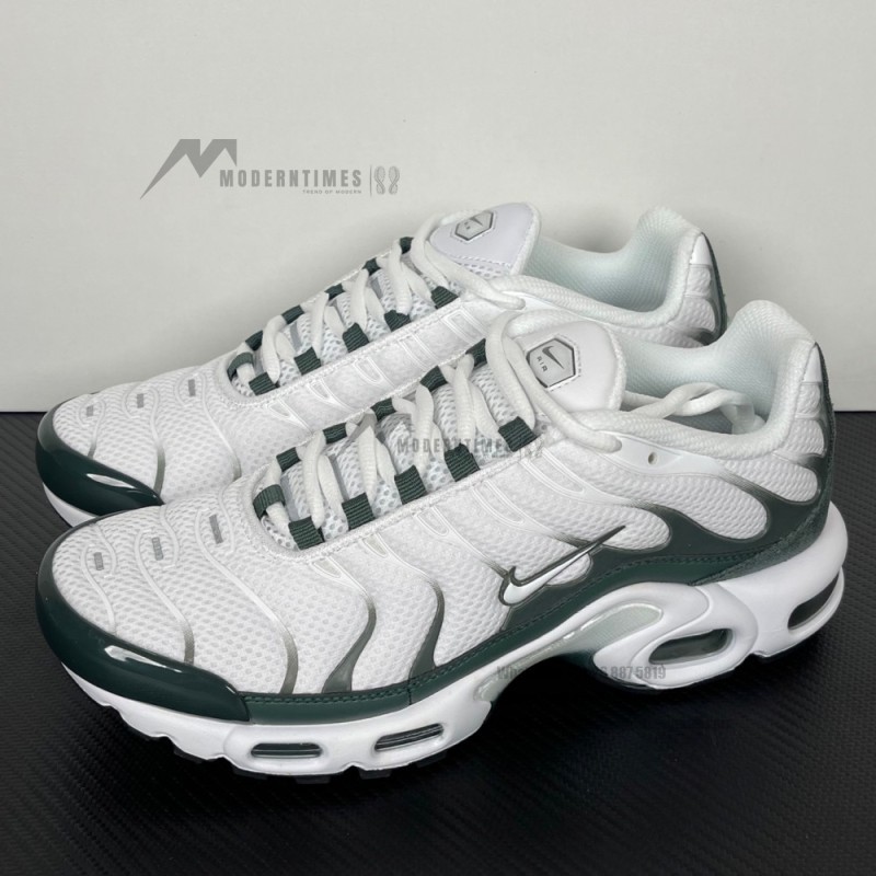 Nike Air Max Plus Premium FV6057-100 White Vintage Green TN sneakers with retro lifestyle design