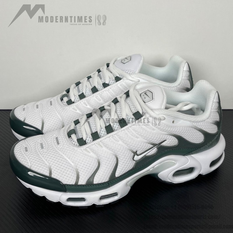 Nike Air Max Plus Premium FV6057-100 White Vintage Green TN sneakers with retro lifestyle design