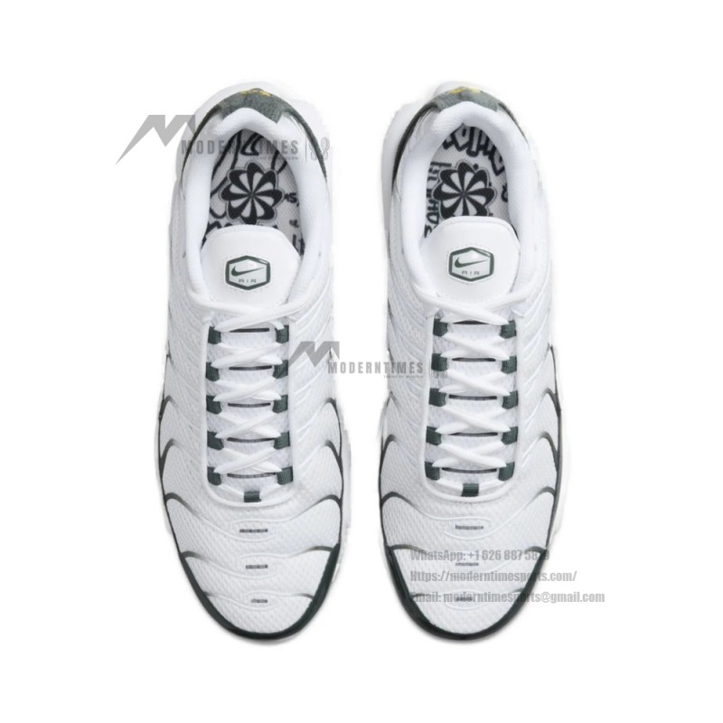 Nike Air Max Plus Premium FV6057-100 White Vintage Green TN sneakers with retro lifestyle design