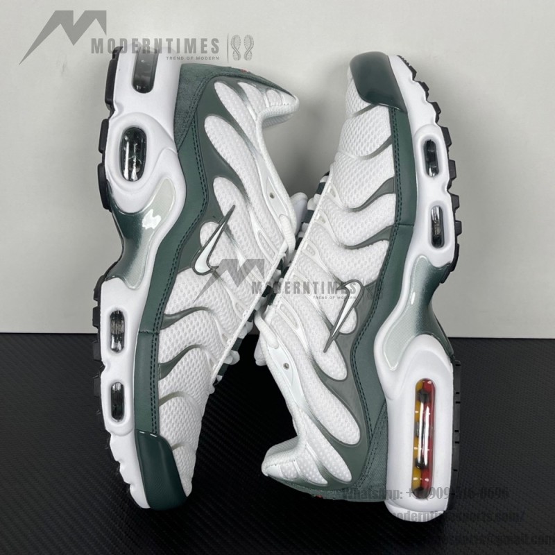Nike Air Max Plus Premium FV6057-100 White Vintage Green TN sneakers with retro lifestyle design