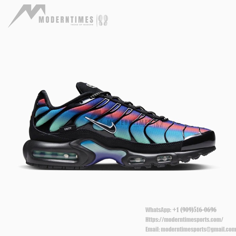 Nike Air Max Plus DZ4509-001 Unity Neon Spectrum TN sneakers for cyber streetwear outfits