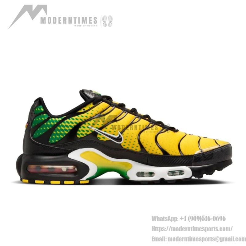Nike Air Max Plus IB7671-700 Varsity Maize Pine Green TN sneakers with tropical streetwear design