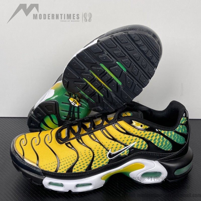 Nike Air Max Plus IB7671-700 Varsity Maize Pine Green TN sneakers with tropical streetwear design