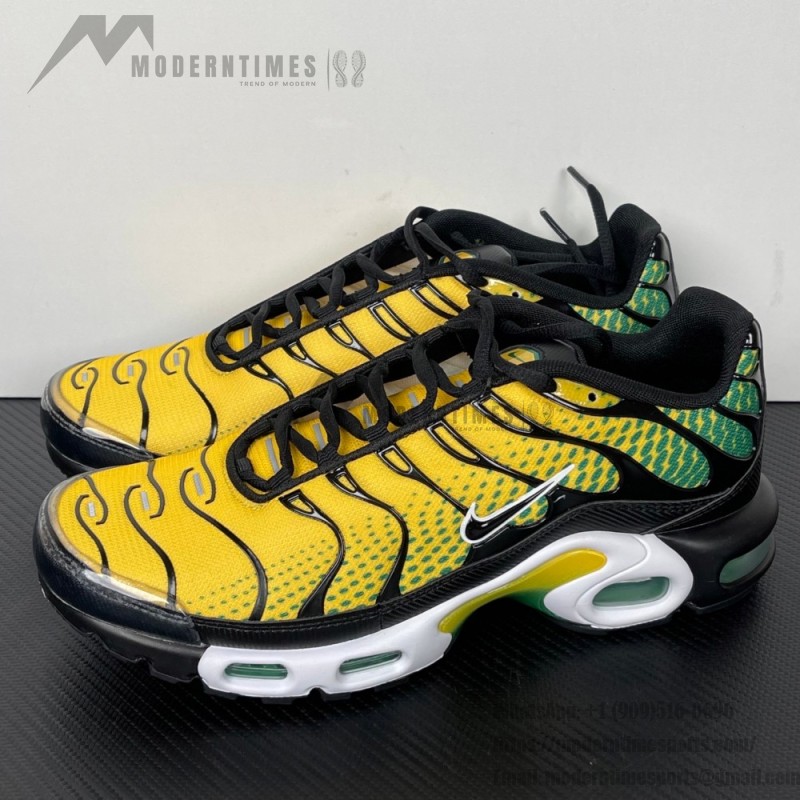 Nike Air Max Plus IB7671-700 Varsity Maize Pine Green TN sneakers with tropical streetwear design