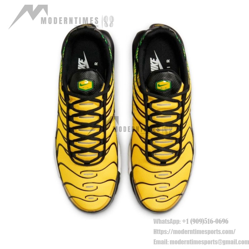 Nike Air Max Plus IB7671-700 Varsity Maize Pine Green TN sneakers with tropical streetwear design