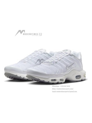 Nike Air Max Plus 604133-139 White Cool Grey TN Sneakers – Clean Lifestyle Streetwear Shoes for Men
