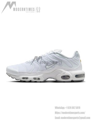 Nike Air Max Plus 604133-139 White Cool Grey TN Sneakers – Clean Lifestyle Streetwear Shoes for Men
