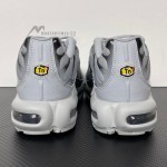 Nike Air Max Plus White Pure Platinum TN sneakers with monochrome streetwear design