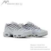 Nike Air Max Plus 852630-021 Metallic Silver Black TN Sneakers – Chrome Pulse Streetwear Shoes for Men
