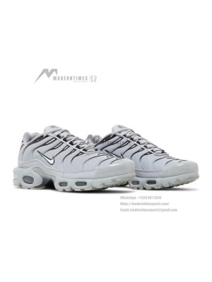 Nike Air Max Plus 852630-021 Metallic Silver Black TN Sneakers – Chrome Pulse Streetwear Shoes for Men