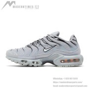 Nike Air Max Plus 852630-021 Metallic Silver Black TN Sneakers – Chrome Pulse Streetwear Shoes for Men
