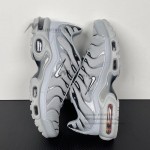 Nike Air Max Plus White Pure Platinum TN sneakers with monochrome streetwear design