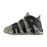 Nike Air More Uptempo GS Youth Retro Basketball Shoes in Black and White