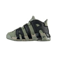 Nike Air More Uptempo GS Youth Classic Retro Basketball Shoes | Black and White | 415082-007