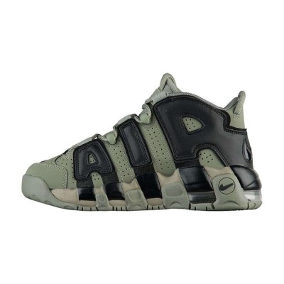 Nike Air More Uptempo GS Youth Classic Retro Basketball Shoes | Black and White | 415082-007