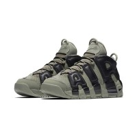 Nike Air More Uptempo GS Youth Classic Retro Basketball Shoes | Black and White | 415082-007