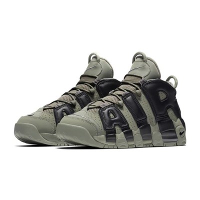 Nike Air More Uptempo GS Youth Classic Retro Basketball Shoes | Black and White | 415082-007