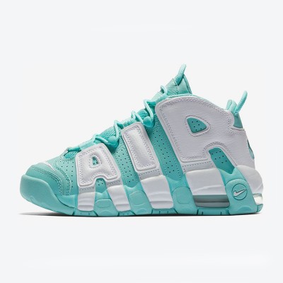 Nike Air More Uptempo GS “Island Green” Youth Fresh and Stylish Basketball Shoes | Retro Classic | 415082-300