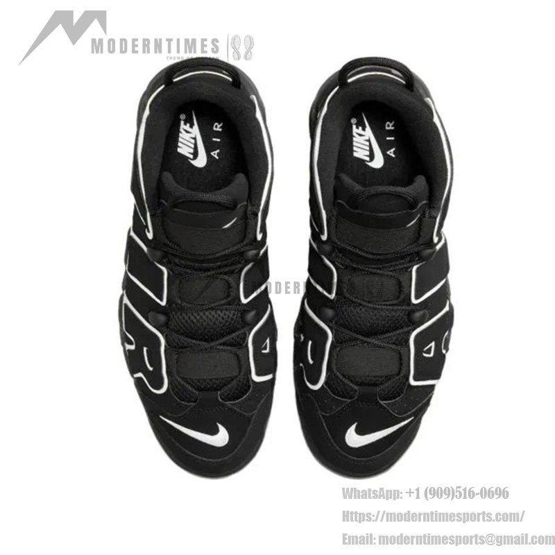 Nike Air More Uptempo Black & White - Iconic Retro Basketball Sneakers