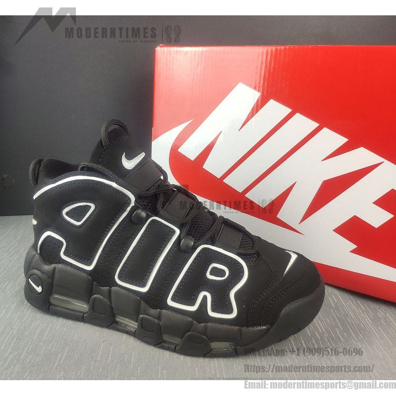 Nike Air More Uptempo Black & White - Iconic Retro Basketball Sneakers