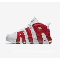 Nike Air More Uptempo White Varsity Red Classic Basketball Sneakers 414962-100