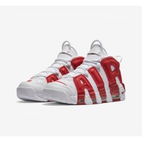 Nike Air More Uptempo White Varsity Red Classic Basketball Sneakers 414962-100