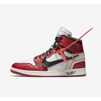 Off-White x Air Jordan 1 콜라보 “The Ten” AA3834-101 아이코닉 해체 디자인 리미티드 에디션