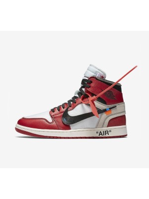 Off-White x Air Jordan 1 콜라보 “The Ten” AA3834-101 아이코닉 해체 디자인 리미티드 에디션