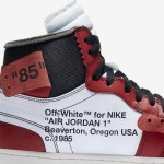 Off-White x Air Jordan 1 콜라보 “The Ten” AA3834-101 아이코닉 해체 디자인 리미티드 에디션