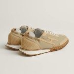 Hermes Jet sneakers women yellow Jaune Calisson Jaune Malawi side view