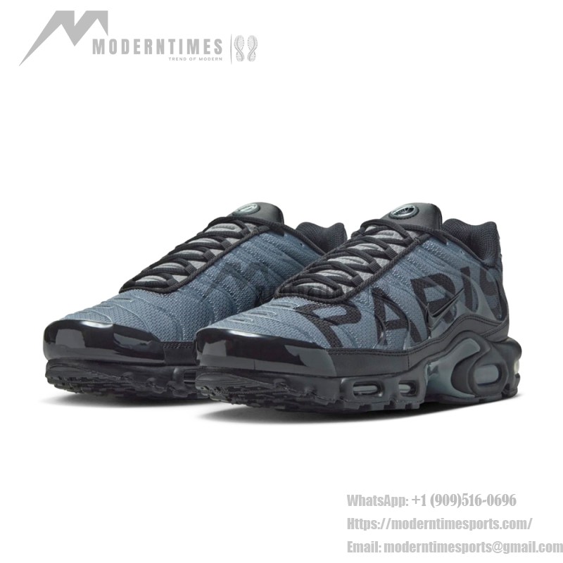 PSG x Nike Air Max Plus IB2253-001 Paris Techwear TN sneakers for football streetwear outfits