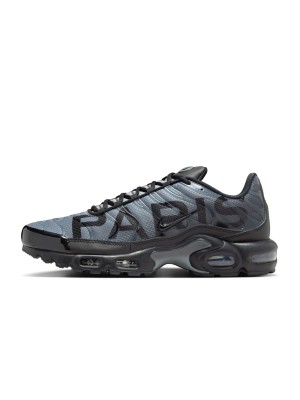 PSG x Nike Air Max Plus IB2253-001 Paris Techwear TN Sneakers – Dark Football Streetwear Shoes for Men