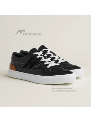 Hermès Deep Leather Sneakers H242850ZH01390 – Unisex Luxury Low-Top Designer Shoes for Everyday Wear