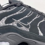 Swarovski x Nike Air Max Plus Moonlight Black Crystal FZ4237-001 reflective TN sneakers for streetwear outfits