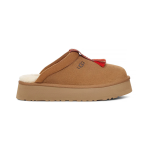 UGG Damen Tazzle Hausschuhe Kastanienbraun 1152677 - Lammfell-Plattformpantoffeln