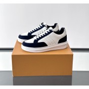 Louis Vuitton Trainer 2.0 White & Navy Blue Casual Sneakers | Luxury Fashion for Men & Women