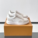 Louis Vuitton Trainer 2.0 White Leather Sneakers Louis Vuitton Trainer 2.0 White Leather Sneakers Front View